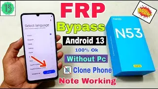 Realme Narzo N53 FRP Bypass Android 13 | New Trick | Realme Narzo (RMX3761) Google Account Bypass |