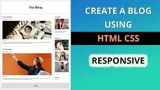 How to create a Blog layout using html css