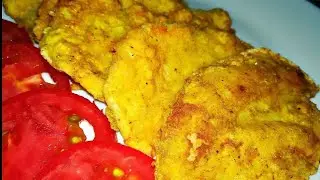 Куриные отбивные в кляре с крахмалом  Вкусное мясо