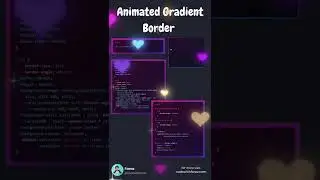 CSS Animated Gradient Border 😍😍😍😍 | HTML and CSS