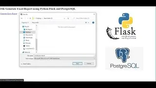 File Generate Excel Report using Python Flask and PostgreSQL
