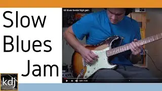 Slow Blues Jam - High Gain Fender Super Reverb Mod Demo