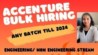 Accenture PAN India Recruitment for Freshers| 100% Freshers Eligible