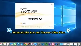 Automatically Save and Recover MS Word files