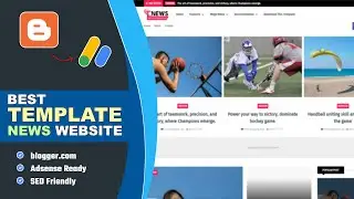 ✅Best Blogger Template for News Website - AdSense Approval 2024