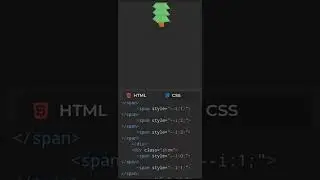 HTML CSS animated tree 