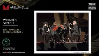 Winner's Speech - Trio Namaste - Guido Arbonelli