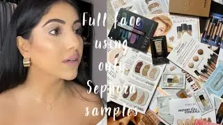 Full Face Using ONLY Sephora Samples!!!