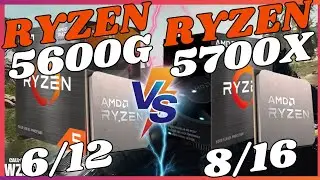 Ryzen 5 5600G vs Ryzen 7 5700X   RTX 3060 TI