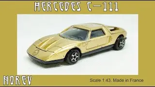 Mercedes C111 Norev JetCar #diecast #miniatures #norev  #mercedes  #oldcars #c111