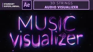 3D Strings #AudioVisualizer | #AfterEffects #Tutorial