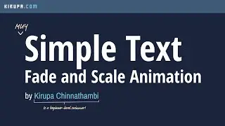 Creating a Text Fade and Scale Animation in CSS