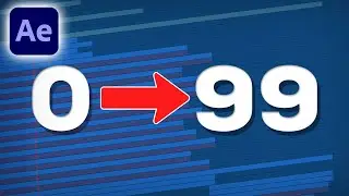 Counting numbers animation in After Effects