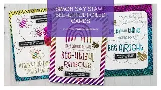 Simon Says Stamp | July 2019 Card Kit (foiled cards)