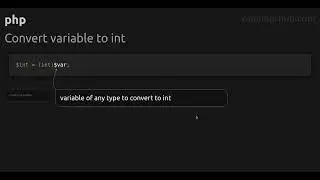 Convert variable to int
