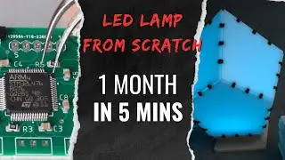 DIY Smart led Lamp from scratch: PCB design, soldering, assembling, 3D cad design