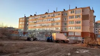 4 микрорайон. Строительство продолжается. Уральск ноябрь 2022