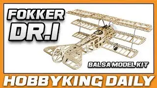 Fokker Dr.I 770mm Laser Cut Balsa Model Kit - HobbyKing Daily