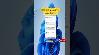 Eclipse IDE 2023-12 Installation🔥👍#shortsfeed #youtubeshorts #ytshorts #eclipseide #viralvideo