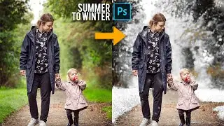 Transform Summer to Winter with Snow Effect - Adobe Photoshop