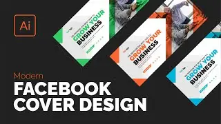 Easy to Create Modern Facebook Cover Designs in Adobe Illustrator!  