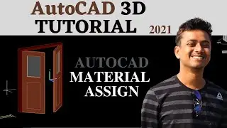 AutoCAD House Design | AutoCAD 3D Window | AutoCAD Material | AutoCAD 2021 tutorial