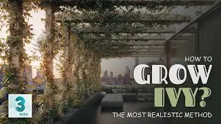 The Most Photo-Realistic Technique of Growing an Ivy in 3ds max