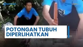 Terduga Pelaku Mutilasi Tunjukkan Potongan Tubuh Korban di Depan Warga seusai Lakukan Aksi di Garut