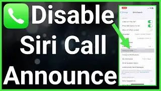 How To Stop Siri From Announcing Calls