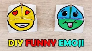 Funny Faces - How to Make Origami Smile Emoji