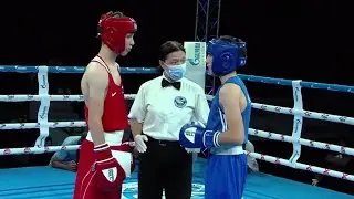 Finals (48kg) SUGAIPOV MALIK (RUS) vs AKHMEDOVI ORUJ (GEO) | EUBC Junior Tbilisi 2021