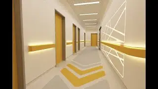 Поручень-отбойник с подсветкой для защиты стен