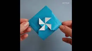 Оригами конвертик за минуту #shorts Windmil Envelope Origami