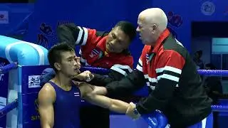 Chatchai Butdee (THA) vs. Kairat Yeraliyev (KAZ) Asian Championships 2015 SF's (56kg)