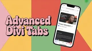 How to add advanced tabs in divi wordpress website