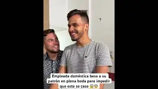 Empleada doméstica besa a su patrón en plena boda para impedir que este se case 😱😰