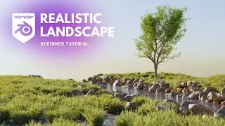 REALISTIC LANDSCAPE in BLENDER | BEGINNER TUTORIAL