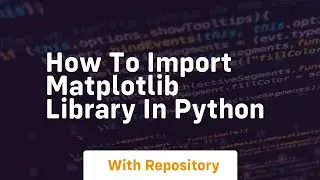 how to import matplotlib library in python