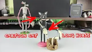 CARTOON CAT и LONG HORSE ТВОРЕНИЯ ТРЕВОРА ХЕНДЕРСОНА ИЗ ПЛАСТИЛИНА | ЛЕПИМ ВМЕСТЕ