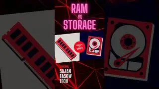 RAM vs. Storage: What's the Difference? #shorts #viral #ram #computerbasics #storage