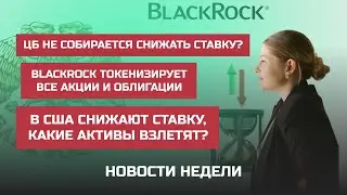 ЦБ не собирается снижать ставку? BlackRock токенизирует все? В США снижают ставку, что взлетит?