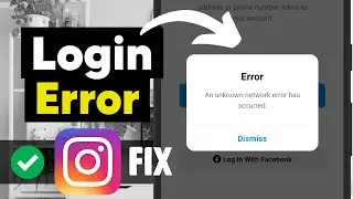 Instagram Login Error Fixed! | How To Solve Instagram Login Error Problem | Instagram Login Problem