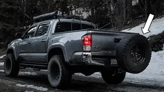 DIY HITCH TIRE CARRIER INSTALL | 2017 TOYOTA TACOMA!!!