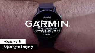 Garmin Support | vívoactive® 5 | Adjusting Language Settings