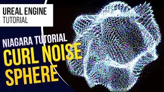 UE5 l Curl Noise Sphere Particle Effect using Niagara l 5-Minute VFX Tutorial l Unreal Engine 5