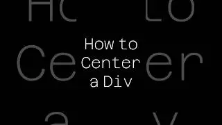 How To Center A Div With Position Absolute? | Html Css 