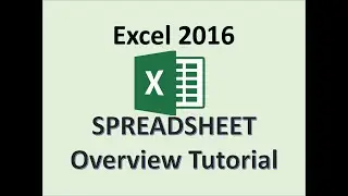 Excel 2016 - Spreadsheet Tutorial - How to Use Spreadsheets and Worksheet for Beginners in MS Basics