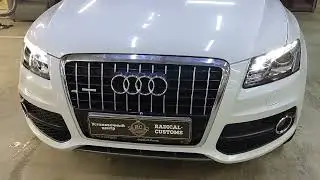 Замена линз Audi Q5 на новые светодиодные Aozoom K3 dk200