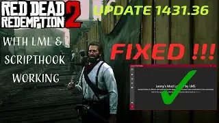 HOW TO FIX RED DEAD REDEMPTION 2  NOT WORKING AFTER  UPDATE 1436.31 LML & SCPITPHOOK WORKING  (PC)