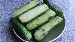 Малосольные огурцы Огурцы малосольные вкусные за 2 часа своими руками.